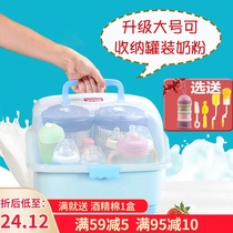 Baby bottle storage box with lid dustproof drying rack baby bowl tableware storage box water Cup isolation drain rack