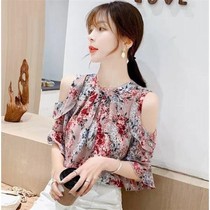 Chiffon shirt womens short sleeve 2020 Summer new ins fashion foreign style small shirt Joker fairy air thin age shirt