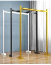 Does not occupy space narrow foot small clothing store display frame floor girls loading shelves dedicated longdoor hanging rack