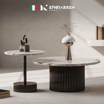 Italian light luxury marble tea table combination Wai Ji Feng large apartment tea table modern minimalist designer rock plate tea table