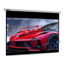 Projector screen 84 inch 100 inch 120 inch 16:9 HD family projection screen with remote control nationwide