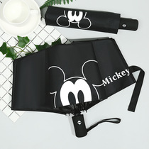 Mickey Mouse Umbrella Umbrella Automatic Male Student Trends Sunshine and Rain Dual-purpose parasol Female Sunscreen ULTRASOL