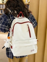 School Bag Girls Junior High School Girl Han Edition Day Department Original High School College Student Backpack Woman Computer Large Capacity Double Shoulder Bag Woman