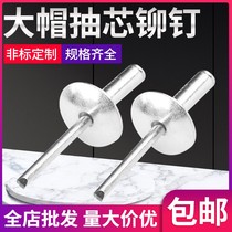 Big cap aluminum blind rivet big cap leaf cap along M3 2M4M5 Big Head pull rivet car Rivet