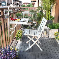 New Balcony Railing Hanging Table Iron Art Home Hanging Small Table Creativity Outdoor Casual Foldable Table And Chairs Combination