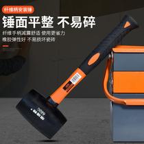 Hammer rubber hammer Solid rubber hammer HAMMERPLASTIC clapboard tile Small tile installation hammerback hammer