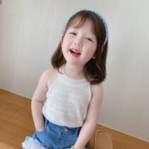 Childrens vest summer thin 2021 new childrens clothing female baby Summer halter shirt girl Korean sleeveless top