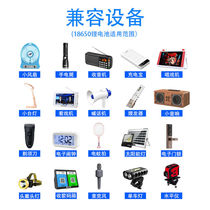18650 rechargeable lithium battery 9800 large capacity 3 7v flashlight headlight small fan 4 2V battery charger