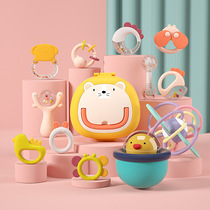 Baby toys rattling newborn childrens educational early education grasp can bite tooth gum 0-3-6 months baby 1 year old one