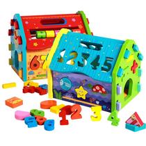 House puzzle early education Digital Wisdom House monteshi geometry disassembly combination house early education box