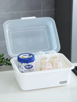 Dustproof belt cover bottle rack drying rack multi-function folding drain rack pacifier water filter rack storage box travel