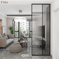 Light luxury screen partition modern simple living room Changhong glass washstand home decoration custom stainless steel decorative porch