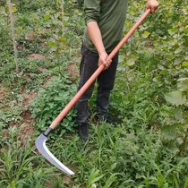 Mowing grass sickle long handle water grass outdoor weeding knife agricultural reed knife cutting corn rice sickle lawn