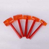 Transparent rubber hammer rubber hammer plastic hammer size wooden handle hammer floor tile decoration installation hammer