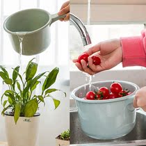 Long handle plastic water scoop baby wash water spoon Kitchen thickened water scoop water scoop Children Baby Bath scoop
