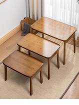 Floating window table folding tatami low table bed folding Kang table small dining table coffee table Short foot square table bed Kang table