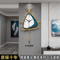 Modern minimalist net red Living room Clock creative hanging clock Living room Home Decorative Art Clock Brief Light Extravagant Hanging Wall