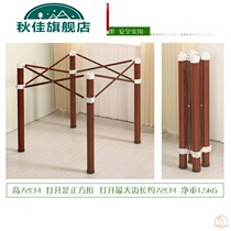Folding table tripod square foldable large round table computer desk glass table frame square table tempered table bracket liter