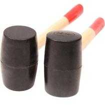 Wooden handle flat top black non-elastic rubber hammer rubber hammer leather hammer floor marble tile mounting hammer