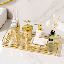 High End Light Lavish Washroom Wash Suit Five Pieces Bathroom Bathroom Items Kit Gargling Cup Toothbrush Cup Glass