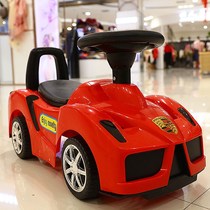 LECOOL Multifunctional Children's Twisting Car 1-3-year-old baby scooter four-wheel with music scooter toy car