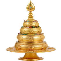 Tibetan village Manza disc pure copper repair disc pendulum piece imitation Nepal Tibetan Eight Mascot Man Tea Romanda disc for the Buddha pendulum