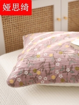 Simple cotton dry air breathable four layers gauze pillow towel thickened and anti-slip pillow towel