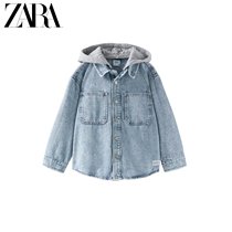 ZARA Spring loaded new boy dress boy with hat denim shirt jacket 4743698406