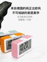 German smart music alarm clock desktop students with silent bedside luminous digital electronic clock childrens small alarm