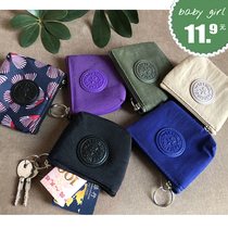 Canvas Zero Wallet for men and women Little cute Mini coin bag Cloth Bag Key Headphone Door Forbidden Card Bag Zipped Bag