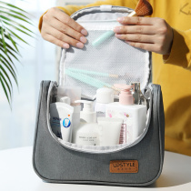 Cosmetic bag Girl heart portable net Red travel large capacity portable simple portable multi-function wash storage box