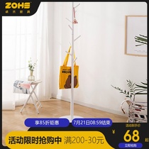 Hangers Household floor-to-ceiling bedroom simple coat rack Living room Simple modern multi-functional single rod indoor hangers