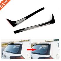 2PCS ABS bright black Car Rear Window Spoiler Side Wing For