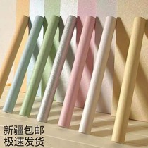 Xinjiang modern simple wallpaper solid color plain 3D Nordic bedroom wall stickers living room background wall wallpaper waterproof