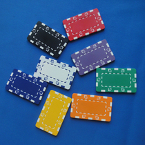 Texas poker high-end dice flower square chip coin ABS plastic cube chip iron piece Baccarat can be customized
