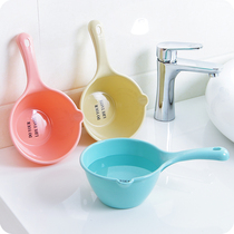 Thickened candy color water spoon bathroom kitchen water scoop baby high quality home plastic water spoon deepened water scoop