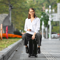 The Love Shie Smart Electric Suitcase automatically follows the pull-lever case Riding Scooter suitcase Silent Climbing case