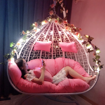 Hanging chair hanging basket rattan chair home indoor rocking chair rocking chair hammock balcony hanging basket chair swing cradle chair WM90