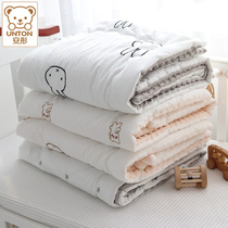 Baby quilt spring and autumn thin summer cotton children bean blanket velvet four seasons universal newborn baby quilt