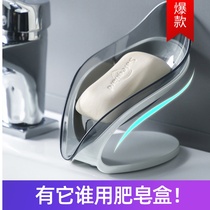 Soap box soap rack suction cup Nordic suction disc punch-free creative drain rack without water for household storage