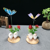  Wine banquet dish plate decoration Special dishes around the edge simulation flowers and plants cold dishes sashimi dishes luminous flower plate decoration