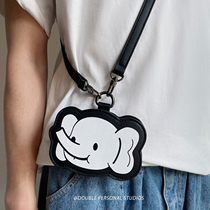 I AM RITA Ill always like the elephant elephant small satchel ultra mini cute zero wallet headphone bag
