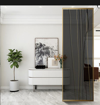 Modern and simple mobile glass screen partition Office Living room Bedroom household occlusion Home light luxury wind entrance
