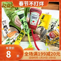 Japanese kashima dog toy sound paper sound knot accompany interactive small dog grinding teeth pet toy