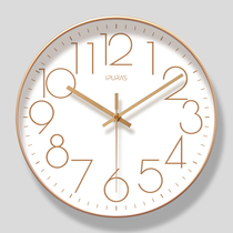 6519 wall clock living room clock simple fashion digital clock Wall watch modern automatic time radio clock