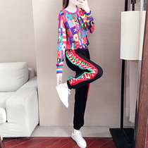 Sports Leisure set women 2021 new spring and autumn fashion foreign age sportswear hip hop two-piece trend