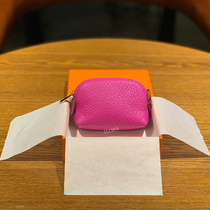 Genuine leather Mini zero wallet Female Korean version Jane about Calf Leather Small Containing Makeup Shells Bag bag Keybag Coin Bag