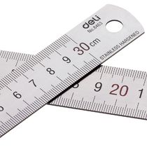 Del 8463 steel ruler 30cm steel ruler 8462 ruler 20cm ruler stainless steel ruler
