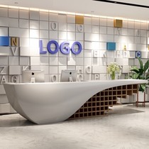 Bake paint company front desk simple modern bar Beauty Salon reception desk hotel information desk cashier can be customized