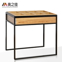 Supermarket snack shop shelves known as leisure food convenience display rack lattice shop Zhongdao cabinet candy cabinet steel Wood